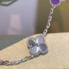 [LUXE JEWELRY] CLOVER 5 MOTIF VIOLET BRACELET COLLECTION