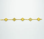 [LUXE JEWELRY] CLOVER 5 MOTIF LASER BRACELET COLLECTION