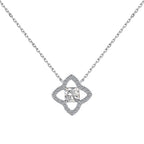 [LUXE]Exquisite Flower Shape Princess Cut Necklace