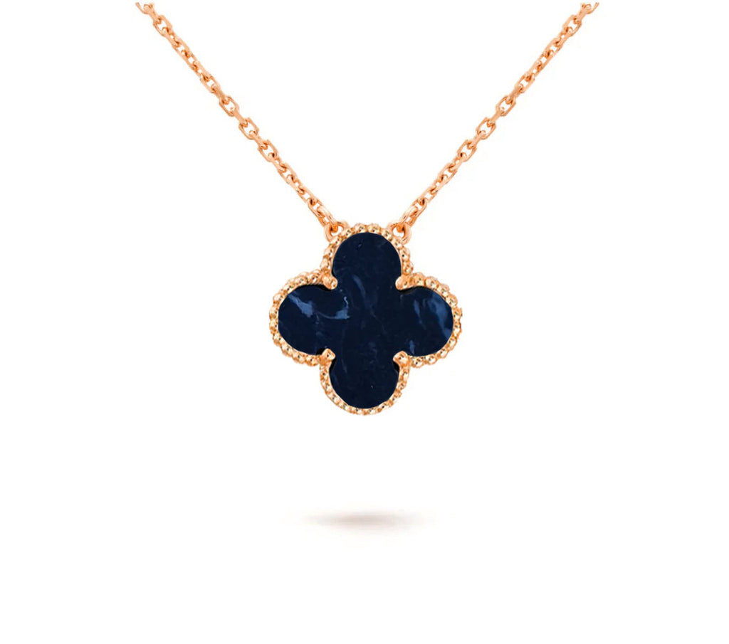 [LUXE JEWELRY]CLOVER 15MM SINGLE FLOWER NECKLACE COLLECTION