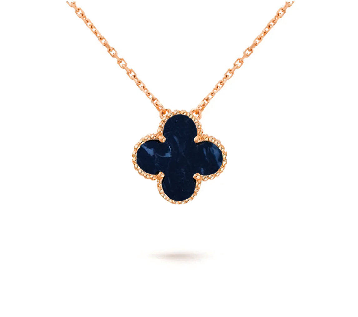 [LUXE JEWELRY]CLOVER 15MM SINGLE FLOWER NECKLACE COLLECTION
