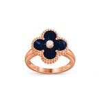 [LUXE JEWELRY]CLOVER DIAMOND RING ROSE GOLD COLLECTION