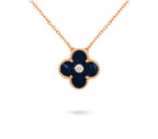 [LUXE JEWELRY]CLOVER 15MM DIAMOND SINGLE FLOWER NECKLACE COLLECTION
