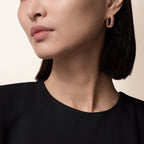[LUXE JEWELRY] CLASH SMALL HOOP EARRINGS