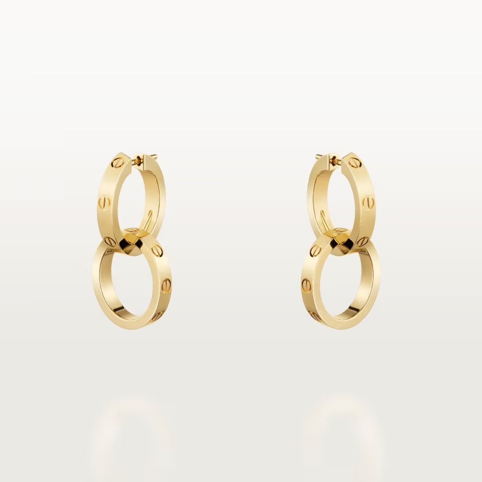 [LUXE JEWELRY] LOVE 3.3MM DANGLE EARRINGS