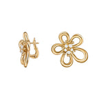 [LUXE JEWELRY] Flowerlace Earring Diamond 5 stones