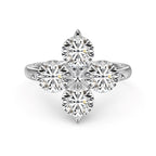 [LUXE]Four-Leaf Clover Eight-Pointed Star Ring