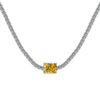 [LUXE]2.0 carat Ornate Emerald Cut Necklace