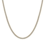 [LUXE]Delicate Round Shape Tennis Necklace