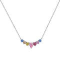 [LUXE]Dainty Colorful Heart Necklace