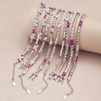 [LUXE]Ornate Colorful Butterfly Shape Round Cut Daily Bracelet