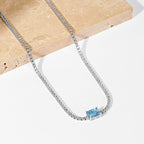 [LUXE]2.0 carat Ornate Emerald Cut Necklace