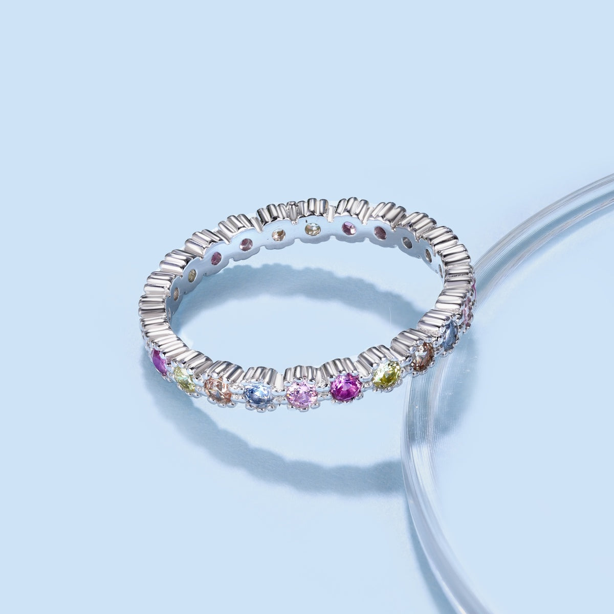 [LUXE] Bague de fête exquise et colorée à coupe ronde