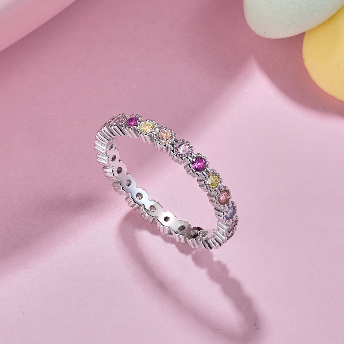 [LUXE] Bague de fête exquise et colorée à coupe ronde