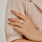 [LUXE]Luxurious Colorful Radiant Cut Daily Ring