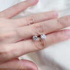[LUXE]ユニークなラウンドシェイプのイヤリング
