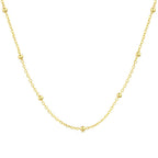 [LUXE]Small Bead Clavicle Chain Simple Necklace