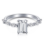 [LUXE]1.0 Carat Dainty Resplendent Radiant Cut Daily Ring