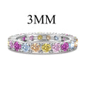 [LUXE]Dazzling Lustrous Round Cut Tennis Ring