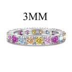 [LUXE]Dazzling Lustrous Round Cut Tennis Ring