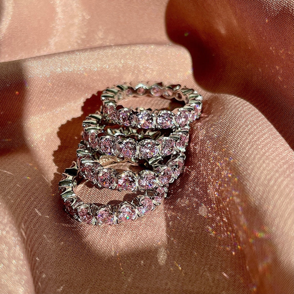 [LUXE] Bague de tennis ronde Eternity à coupe ronde
