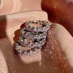 [LUXE] Bague de tennis ronde Eternity à coupe ronde