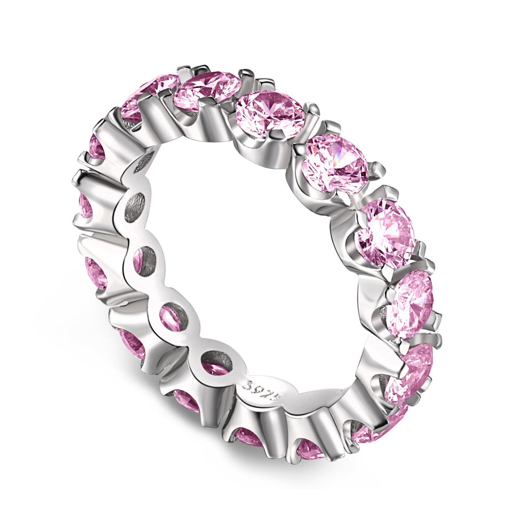 [LUXE] Bague de tennis ronde Eternity à coupe ronde