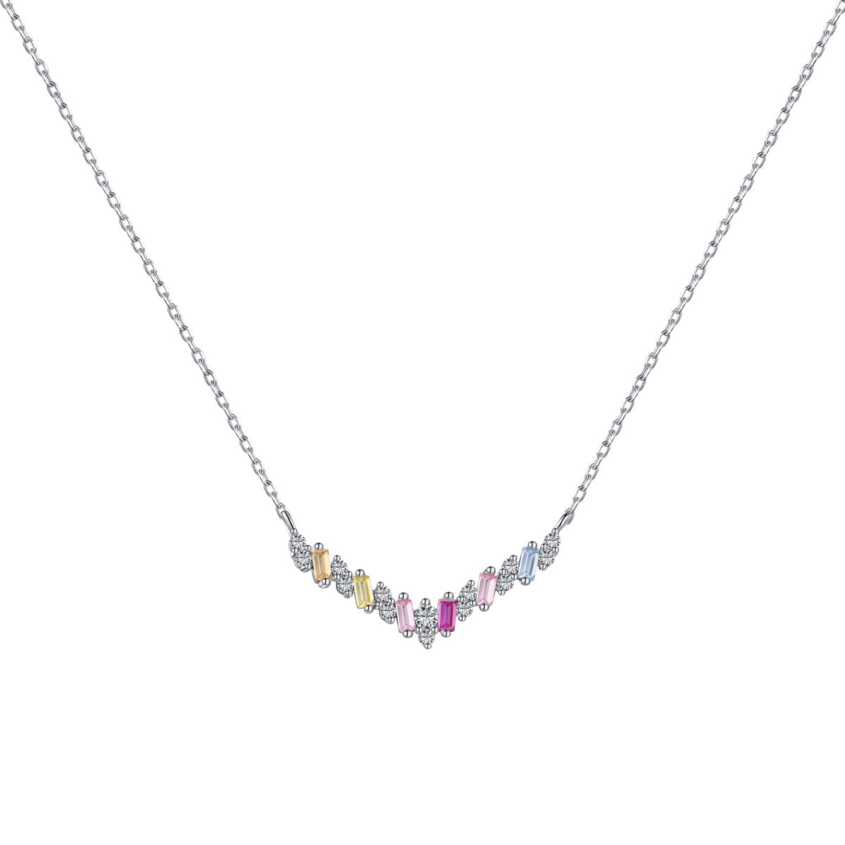 [LUXE]Dazzling Rainbow Necklace