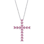 [LUXE]Radiant Cross Shape Necklace