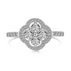 [LUXE]Four Leaf Clover Flower Design Ring