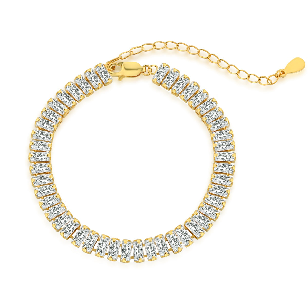 [LUXE]Exquisite Emerald Cut Daily Bracelet