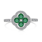 [LUXE]Four Leaf Clover Flower Design Ring