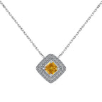 [LUXE]Sparkling Asscher Cut Necklace