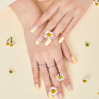 [LUXE]Ornate Colorful Round Cut Tennis Ring