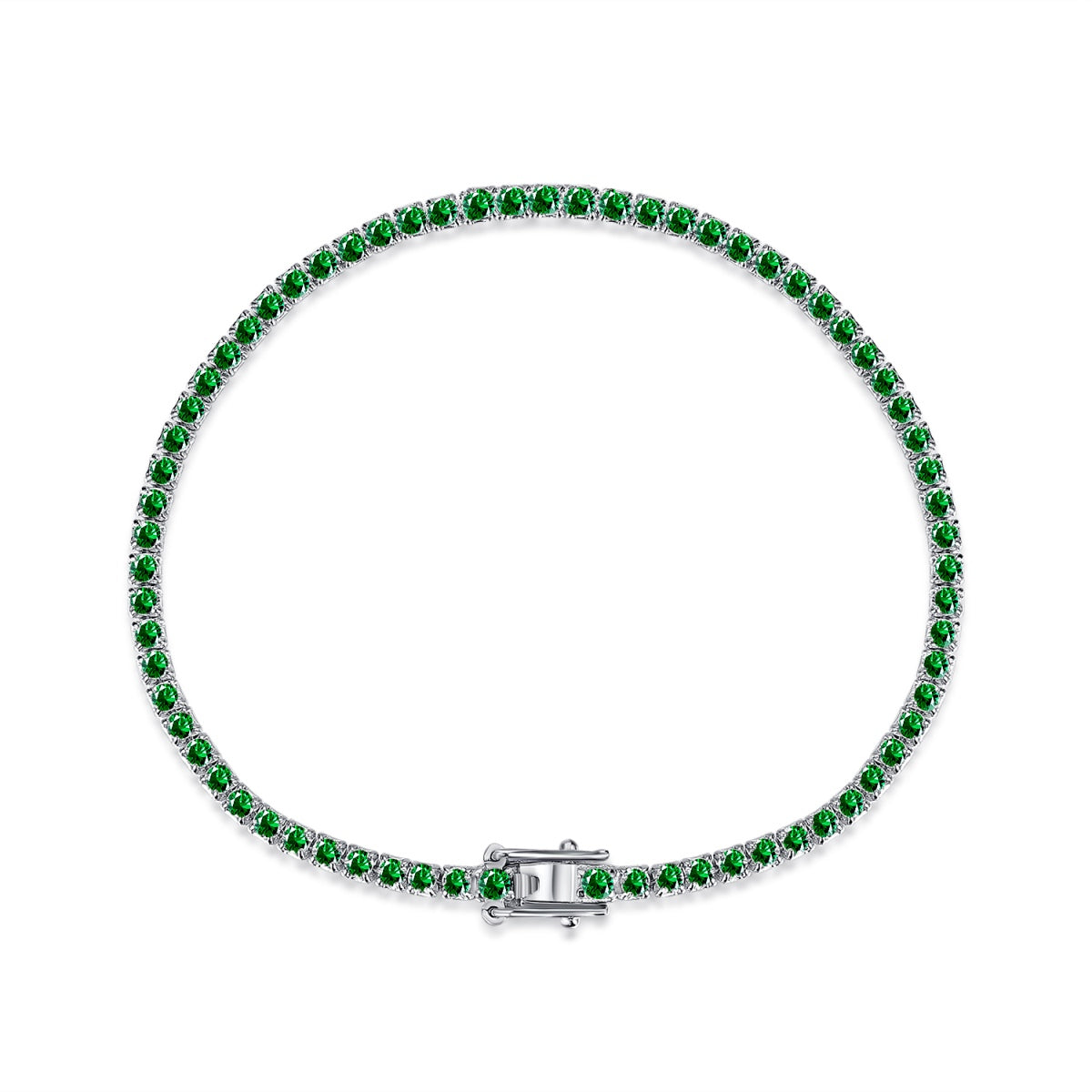 [LUXE]Dazzling Colorful Round Cut Daily Bracelet
