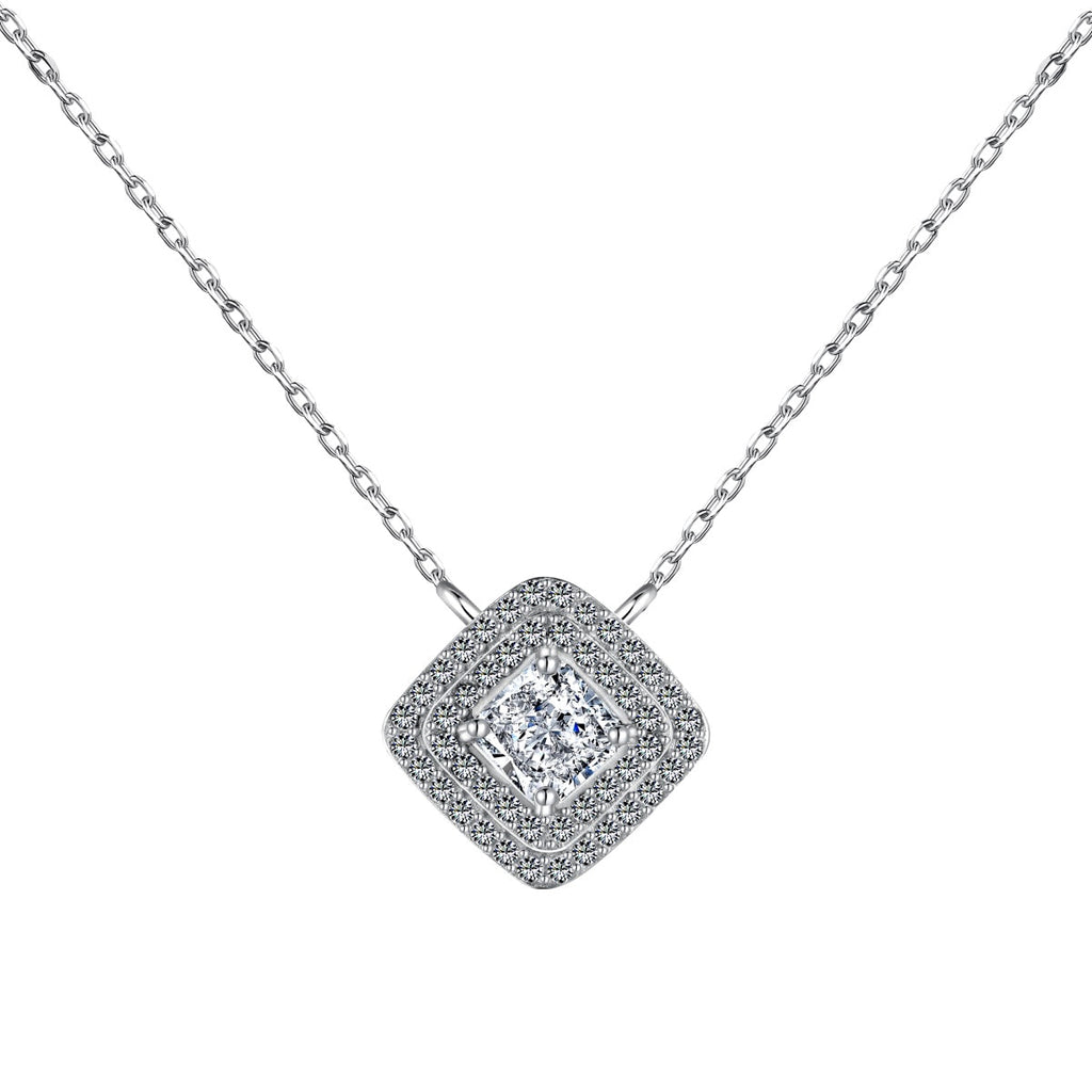 [LUXE]Sparkling Asscher Cut Necklace