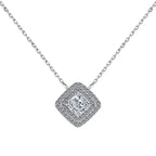 [LUXE]Sparkling Asscher Cut Necklace