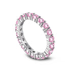 [LUXE] Bague de tennis ronde scintillante