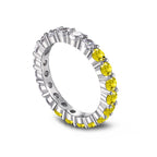[LUXE] Bague de tennis ronde scintillante