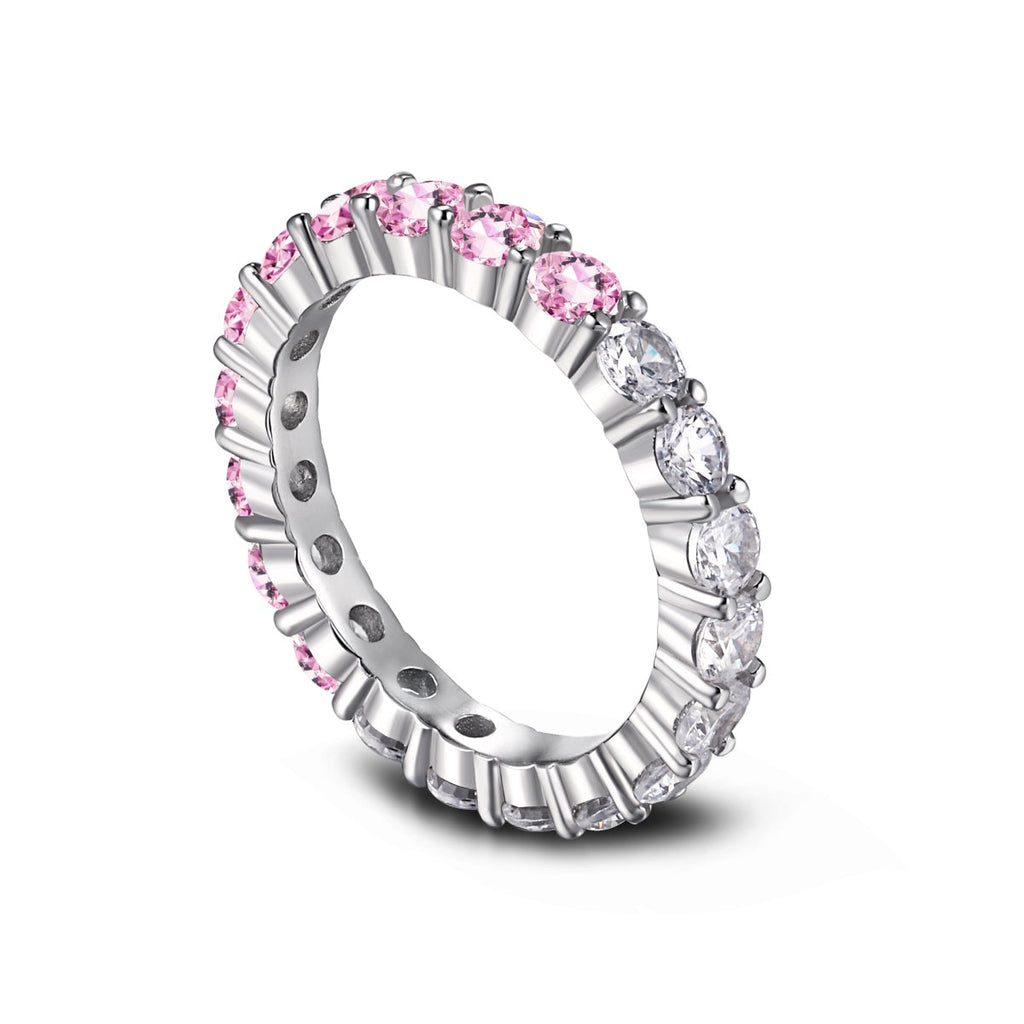[LUXE] Bague de tennis ronde scintillante