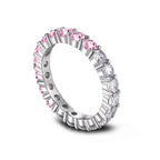 [LUXE] Bague de tennis ronde scintillante