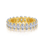 [LUXE]Ornate Oval Cut Tennis Ring