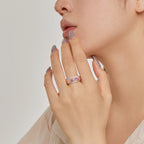 [LUXE] Bague quotidienne à coupe radieuse colorée et éclatante