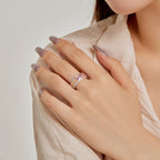 [LUXE] Bague quotidienne à coupe radieuse colorée et éclatante
