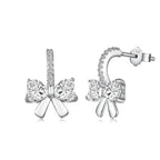 [LUXE]Exquisite Earrings With Heart-Shaped Bow Design
