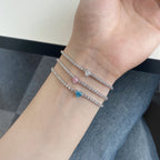 [LUXE]0.5 Carat Elegant Romantic Heart Shape Lover Bracelet