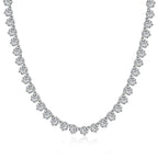 [LUXE]Ornate Heart Cut Tennis Necklace