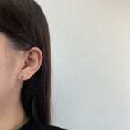 [LUXE]Sparkling Colorful Round Shape Earrings