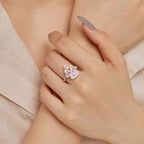 [LUXE]Sparkling Colorful Water Drop Shape Daily Ring