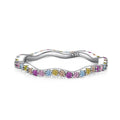 [LUXE] Bague de fête ronde colorée et délicate